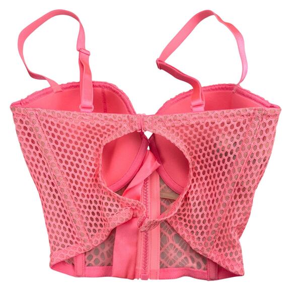 NWT VICTORIA'S SECRET Very Sexy After Dark Crochet Long Line Bra Sz 32DD - Picture 5 of 7